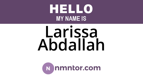 Larissa Abdallah