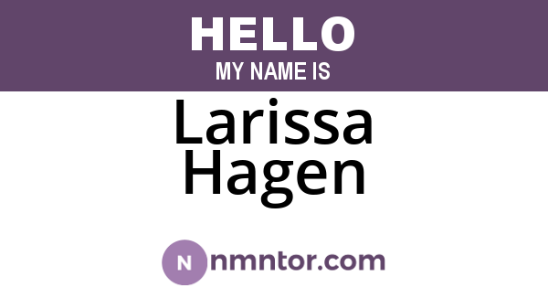 Larissa Hagen