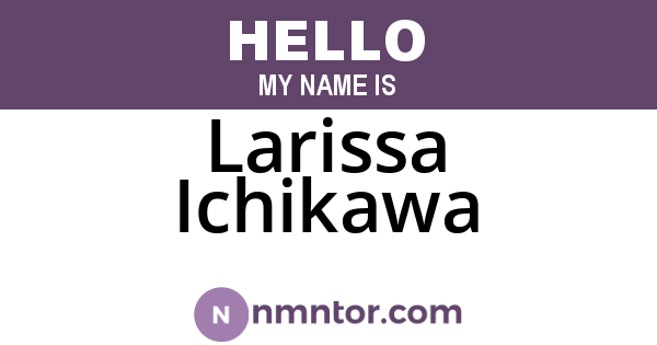 Larissa Ichikawa