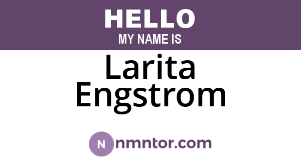 Larita Engstrom