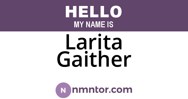 Larita Gaither