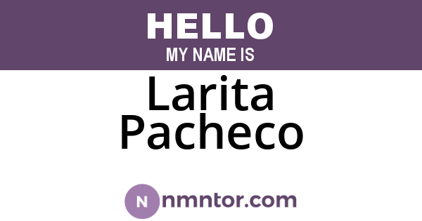 Larita Pacheco