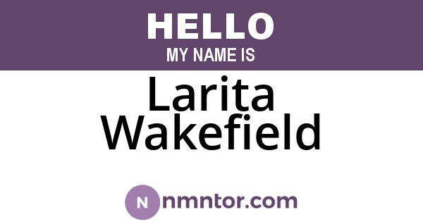 Larita Wakefield