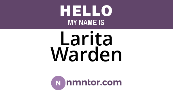 Larita Warden