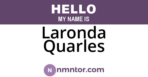 Laronda Quarles