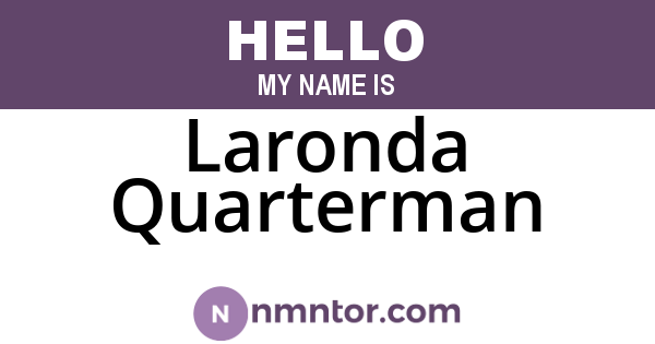 Laronda Quarterman