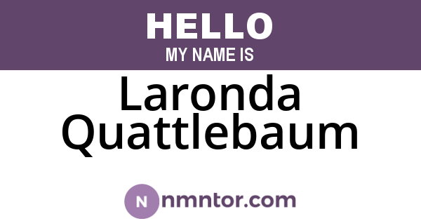 Laronda Quattlebaum