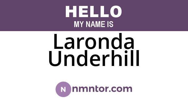 Laronda Underhill