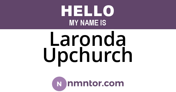 Laronda Upchurch
