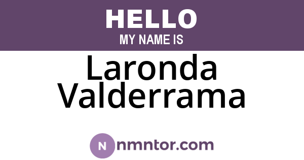 Laronda Valderrama