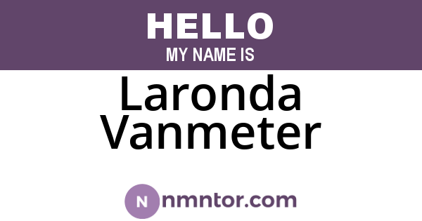 Laronda Vanmeter