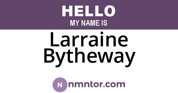 Larraine Bytheway