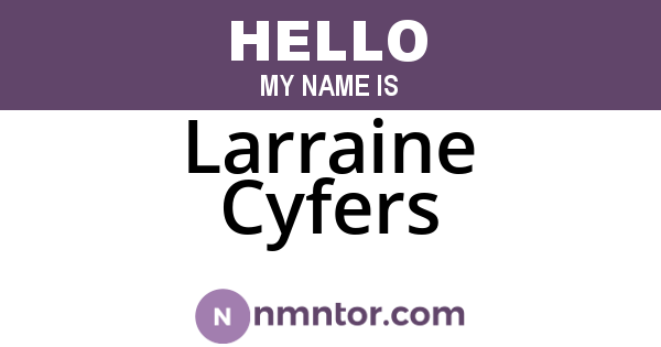 Larraine Cyfers