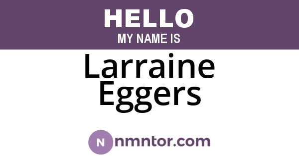 Larraine Eggers