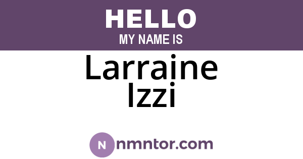 Larraine Izzi