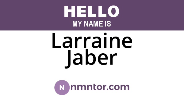 Larraine Jaber