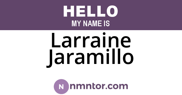 Larraine Jaramillo