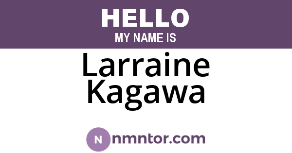 Larraine Kagawa