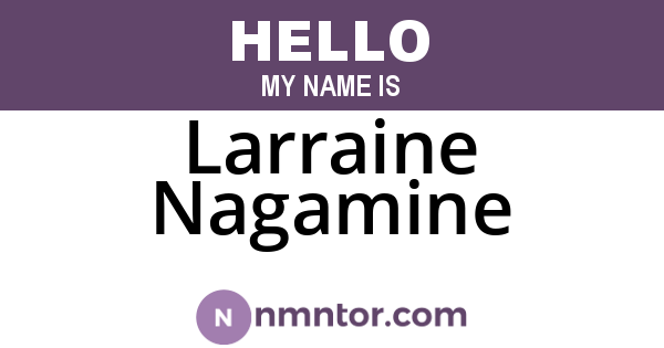 Larraine Nagamine