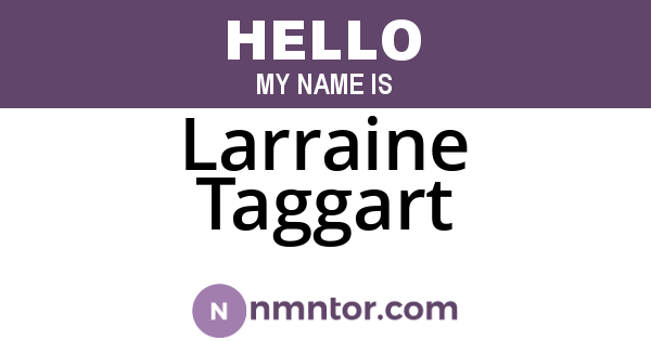 Larraine Taggart