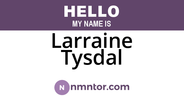 Larraine Tysdal