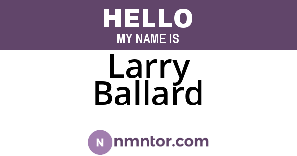 Larry Ballard