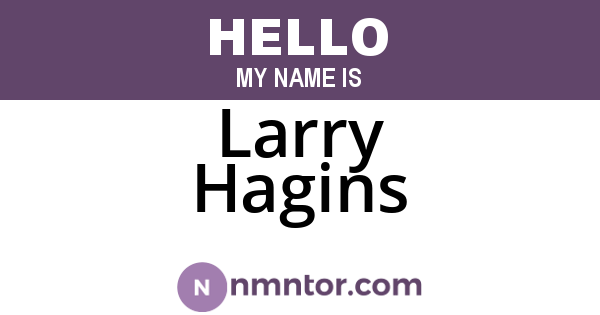 Larry Hagins