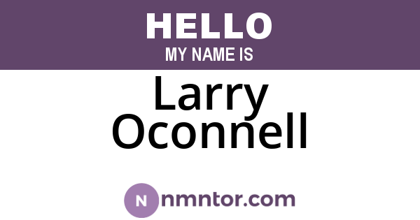 Larry Oconnell