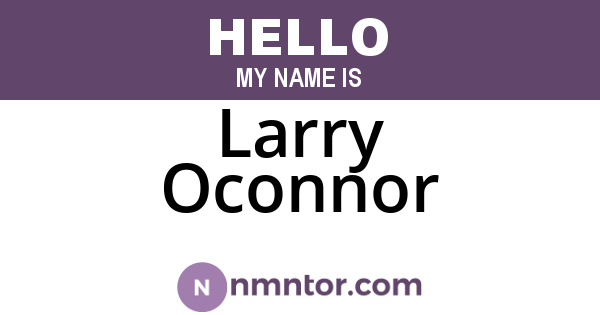 Larry Oconnor