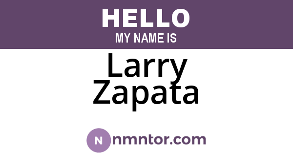 Larry Zapata