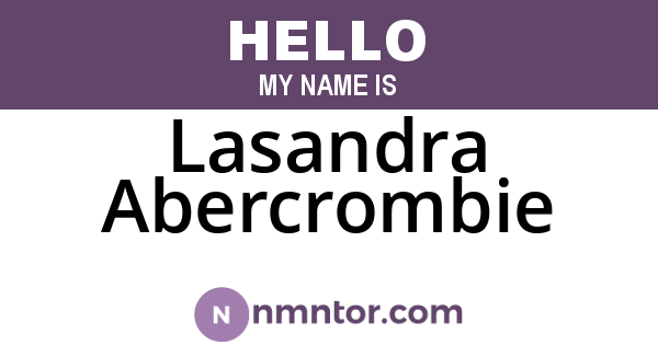 Lasandra Abercrombie