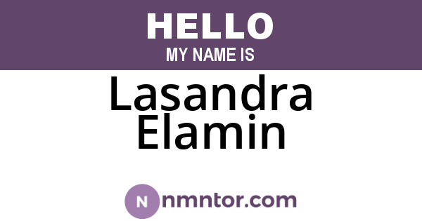 Lasandra Elamin