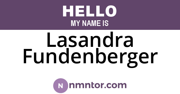Lasandra Fundenberger