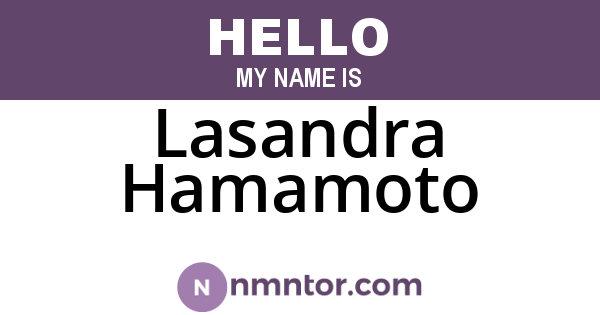 Lasandra Hamamoto