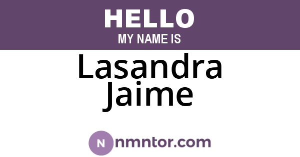 Lasandra Jaime