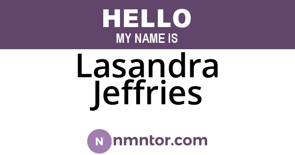 Lasandra Jeffries