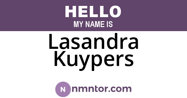 Lasandra Kuypers