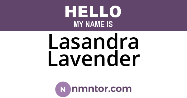 Lasandra Lavender