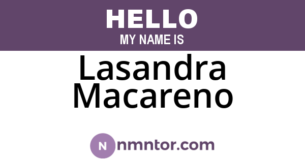 Lasandra Macareno