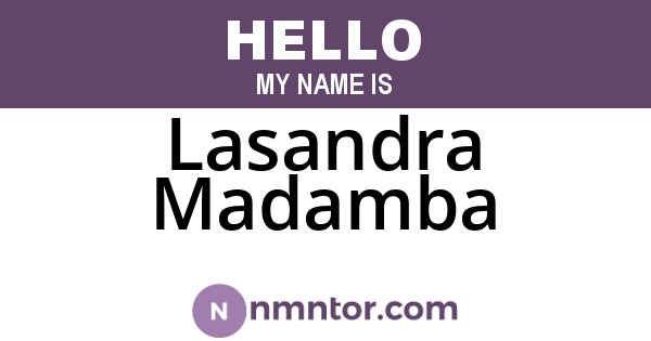 Lasandra Madamba