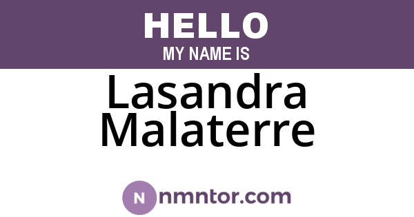 Lasandra Malaterre