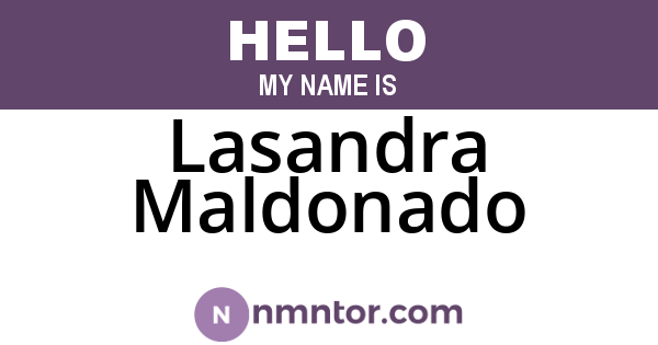 Lasandra Maldonado