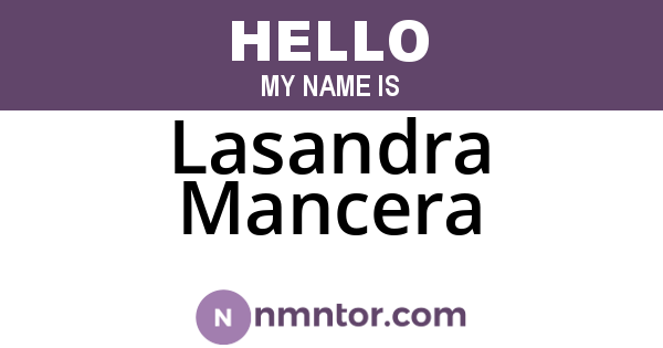 Lasandra Mancera