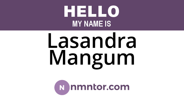 Lasandra Mangum