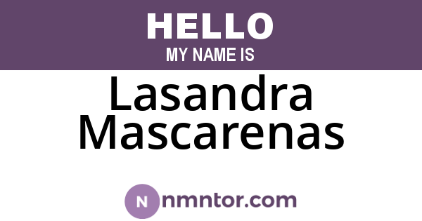 Lasandra Mascarenas