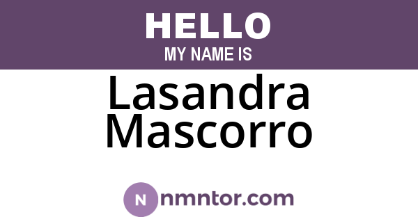 Lasandra Mascorro