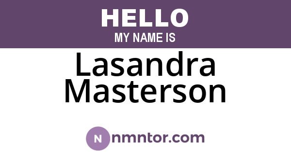 Lasandra Masterson