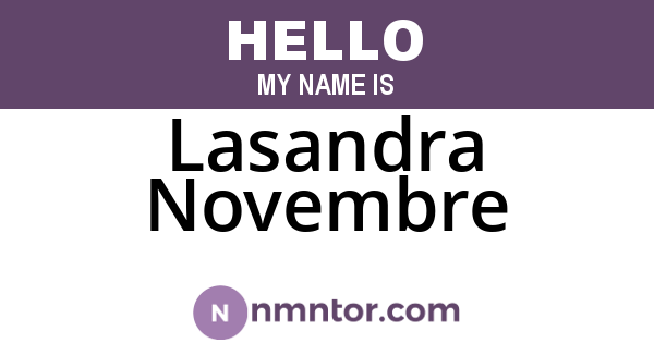 Lasandra Novembre