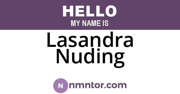 Lasandra Nuding