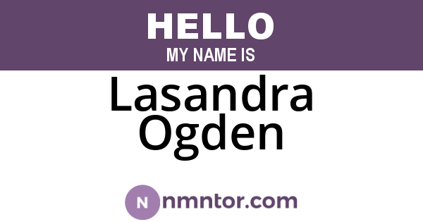 Lasandra Ogden
